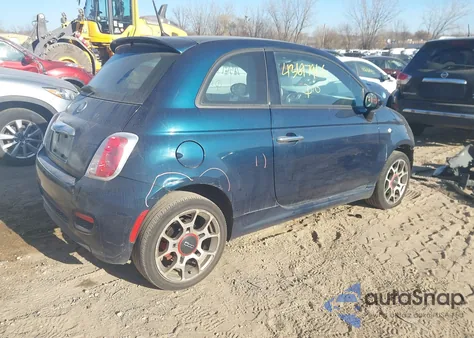 2015 Fiat 500 Sport z USA, uszkodzony, nr VIN 3C3CFFBR9FT663335